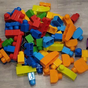 80 Large Mega Blocks Like New Condition